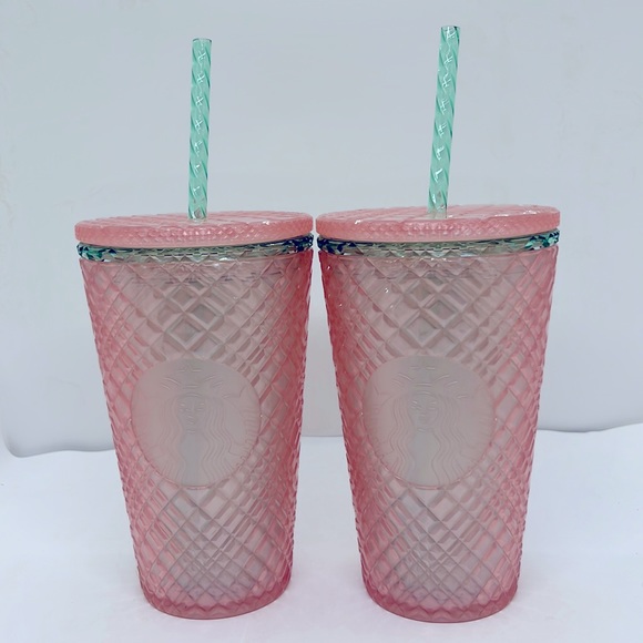 Starbucks Other - Two Starbucks 16oz Tumblers with Lids and Straw